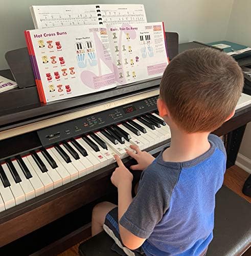 Megjegyzés-az, Hogy a Zongora: Egy szín-kódolt zongora könyv gyerekeknek Megjegyzés-Barátom a zongora matricák.