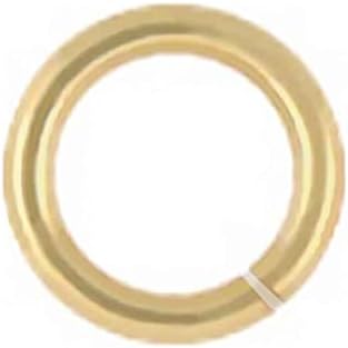 14K Arany Gyűrű Ugrás 16 es Dróttal OD: 8 mm ID: 6mm