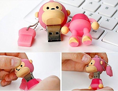 Baba Milo Majom 4 gb-os USB pendrive - Rózsaszín