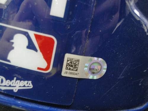 Josh Ravin 71 Csapat Kiadott MLB Sisak Los Angeles Dodgers Mutatja használja JB 080547 - MLB Meccset Használt Sisakok