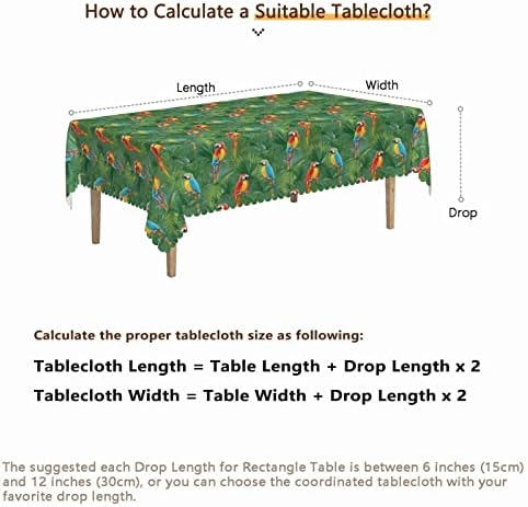 Lirduipu Dzsungel Mintás Terítő 60x120 es, Téglalap Asztal Ruhát 8 Ft Táblázatok - Vízálló Folt Ránc Ellenálló Újrafelhasználható