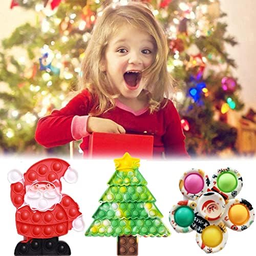 Fidget Adventi Naptárak 2022 Játék a Gyerek, 24DAYS Karácsonyi Visszaszámlálás Naptári Szenzoros Push Pop-On-Ez Fidget Csomag Meglepetés Ajándékot
