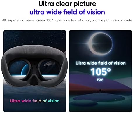 VR Headset All-in-One Virtuális Valóság, Headset, 3D-s VR Szemüveggel 4K (Szín : KN-8GB 128GB)