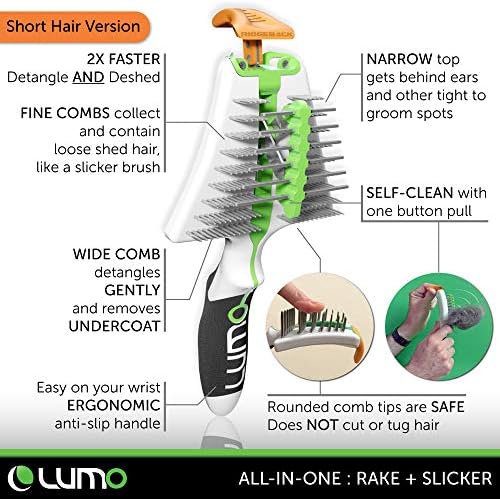 LUMO: All-in-one öntisztító Pro Minőségi Ápolás Eszköz a Rövid Hajú Háziállat (pl. Labrador, német Juhászkutya)
