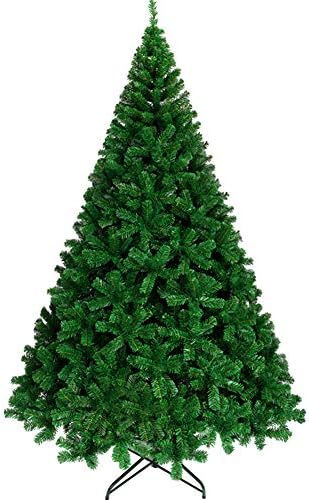 DLPY 9.8 Ft Klasszikus Mesterséges karácsonyfa, Lucfenyő Természetes Alpesi Csuklós Szilárd Fém Lábak Környezetbarát Kivilágítatlan