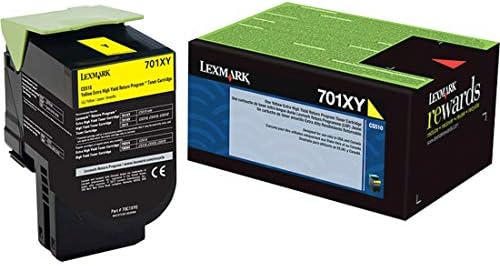 Lexmark 70C1XY0 Extra Nagy kapacitású Toner, 4000 Oldal-Hozam, Sárga