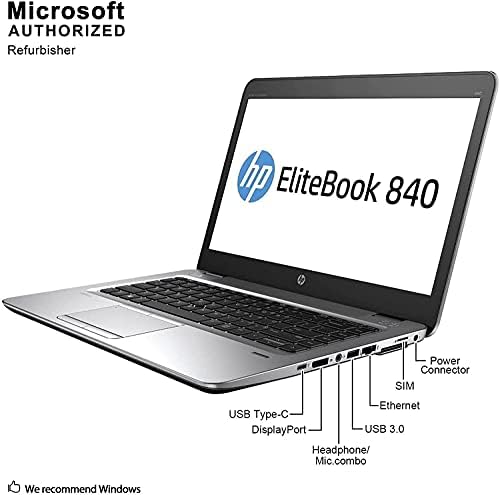 HP Elitebook 840 G3 QHD Üzleti Laptop Intel Core i7-6600U 2.6 GHz-es, 16 gb-os DDR4 RAM, 256 gb-os SSD-vel, WiFi/Bluetooth 2566x1440