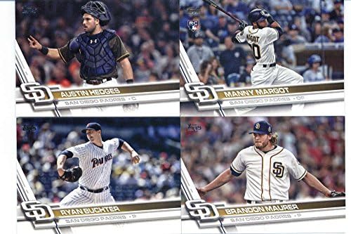 2017 Topps Sorozat 2 San Diego Padres Csapat Készlet 12 Kártyák: Ryan Schimpf(372), Vadász Renfroe(381), Manny Margot(401), Wil Myers(459),