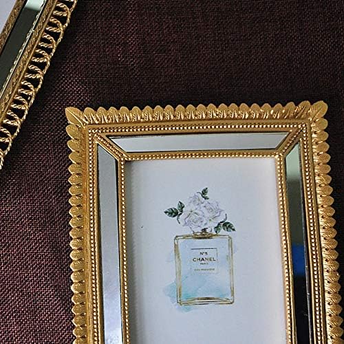 N/A Retro Photo Frame Ajándék Haza Esküvői Dekoráció Kis Asztal Gyanta Képkeret Dekoráció (Szín : 001, Mérete : 6 inch)