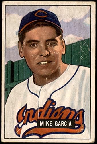 1951 Bowman 150 Mike Garcia Cleveland indians (Baseball Kártya) VG Indiánok