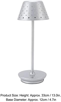 Yosoo asztali Lámpa, LED, asztali Lámpa Retro Egyszerű, Vezeték nélküli Design Fokozatmentes Fényerő Érintse meg Éjjeliszekrény