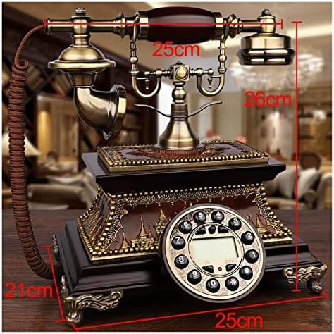Vezetékes Telefon, Antik Telefon, Vintage Bronz Vezetékes Telefon Régimódi Nyomja Gombot, Tárcsázza a Vezetékes Telefon Dekoratív