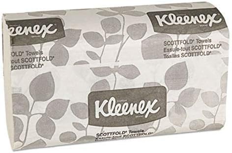 Kimberly-Clark Szakmai Zsebkendőt Scottfold Papírtörlő, Fehér, 120/Csomag, 20/Doboz (2400 Összesen)