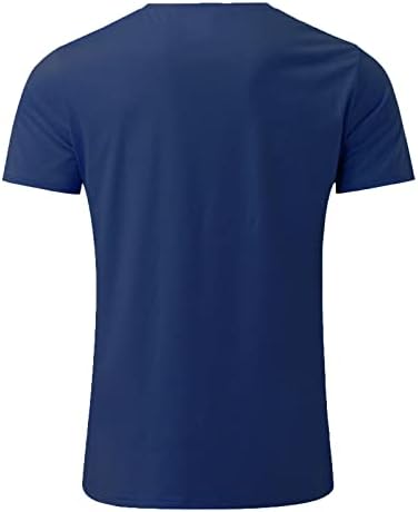 YHAIOGS Mens T-Shirt Pólók Férfi 9 Pack Férfi Ruha, Ing, Slim Ellenőrzések Csíkok (Mintás) Alkalmi Ruha Ing Férfi
