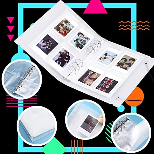 Kpop fénykép kártya Binder A5 Kpop Jogosultja 3 Colos Hordozható Könyv, Fotó Album, 6 Gyűrű fénykép kártya Ujjú Fotó Kártya Tulajdonosok