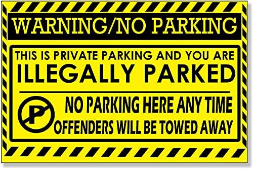 Remarkabel Nem szabálytalan Parkolás Matricák Észre,Nagyméretű 5 X 8 llegal Parkolás Figyelmeztetések, illetve Vontató Kategória