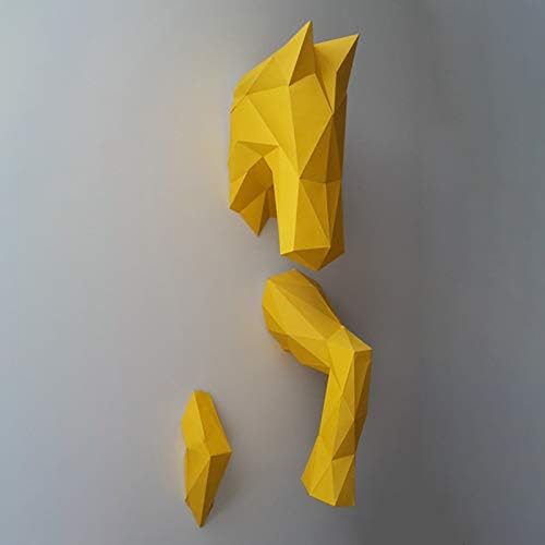 WLL-DP Vágtató Ló 3D Papír Szobor DIY Állat Papír Modell Papír Játék Fali Dekoráció Előre Vágott Papír Kézműves Kézműves Geometriai