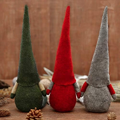 Toyvian 3pcs svéd gnome Plüss Dekoráció, Chirstmas Plüss Játék, Karácsonyi Manó, Törpe Mikulás csúcsdíszt Lógó Díszek Karácsonyi Asztal