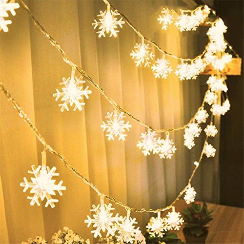 Yoyorule 1,5 M 10 LED Hópelyhek Formában String Fények, Buli, Esküvő, Karácsony, Dekor Világítás, Karácsonyi Dekoráció, Party, Kert,