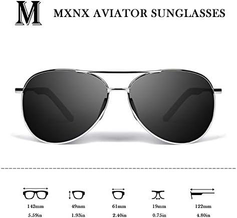 mxnx Aviator Napszemüveg Férfi Polarizált Nők UV-Védelem, Könnyű Vezetés Halászati Sport Férfi Napszemüveg MX208
