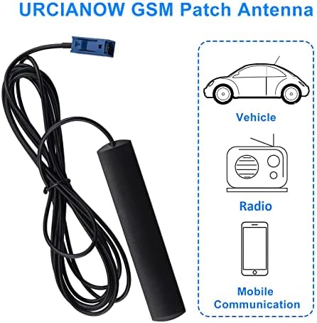 URCIANOW GSM Patch Antenna Kék Fakra C Női Autó Rádió Antenna 3dBi Rejtett Szélvédő Ragasztó Mount 3m Kompatibilis UMTS-GSM ISM RFID