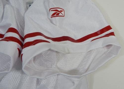 2009-ben a San Francisco 49ers Üres Játék Kiadott Fehér Jersey Reebok 46 DP24108 - Aláíratlan NFL Játék Használt Mezek