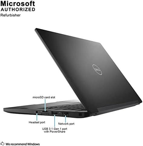 Dell Latitude 7390 Laptop, 13,3 hüvelykes FHD Touch Kijelző, Intel Core i5-8350U Akár 3,6 GHz, 8GB RAM, 256 gb-os SSD, DisplayPort