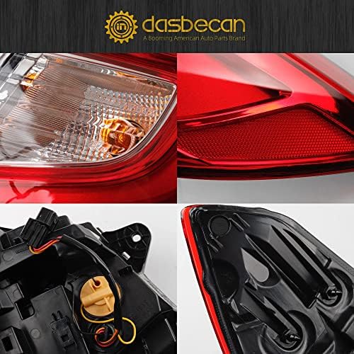 Dasbecan Bal Vezető Oldali LED hátsó Lámpa Szerelvény Kompatibilis 2018 2019 2020 2021 Honda Accord Sedan Hátsó Fék Lámpa, hátsó