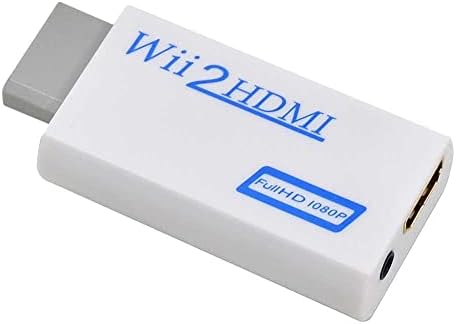 E-Univerzális Wii-HDMI Átalakító, Wii, HDMI Adapter 720p/1080p Csatlakozó Kimeneti Videó & 3,5 mm-es Audio - Kompatibilis a Wii-t,