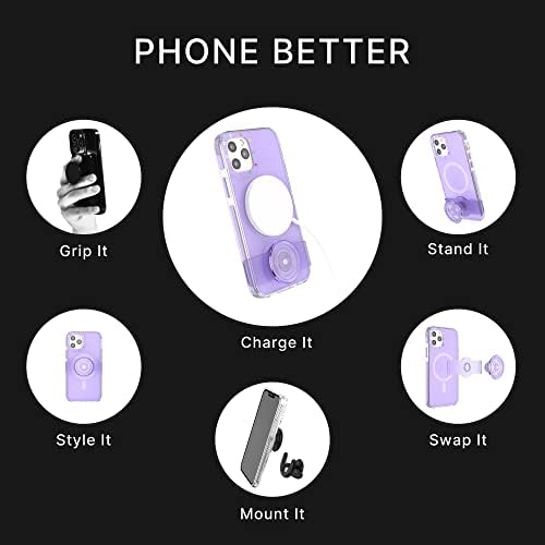 PopSockets: iPhone 12 Esetben a Telefon Markolat, majd Csúsztassa Kompatibilis MagSafe, Telefon tok iPhone 12 / 12 Pro, Vezeték nélküli