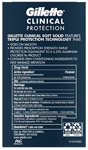 Gillette Klinikai Anti-Perspirant Dezodor, Végső Friss Előrehaladott Szolid 1.70 oz (Csomag 12)