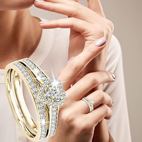 Nyugat-Gyűrűk Női Gyűrű Alufelni Európai Pár Intarziás, Valamint Krómozott Aranyozott Gyűrű Amerikai Gyűrűk