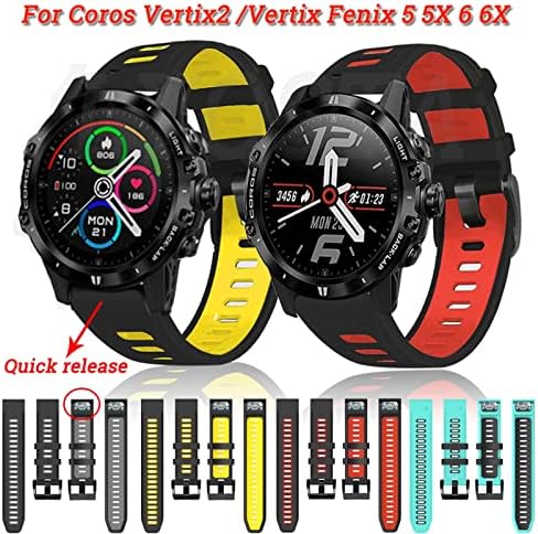 AEHON 22 26mm Watchband A Coros VERTIX2 Vertix 2 Pánt Smartwatch Szilikon Gyors, Könnyű Alkalmas Szabadtéri Sport Karkötő Öv, Karkötő