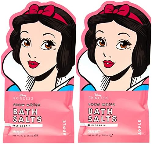 Őrült Szépség 2 Gróf Disney Pop Hercegnő Hófehérke fürdősók | 2 Csomag Minden 2.82 oz Alma Illat | Királyi Szórakoztató Gyógyfürdő