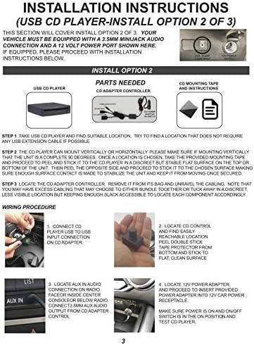 MITO AUTO - Deluxe USB CD Lejátszó kit - Univerzális Telepítés Minden Jármű, Fekete (60-DELUXEUSBCD)