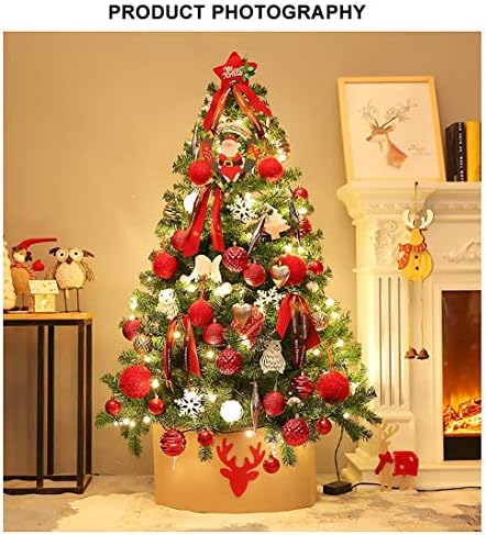5ft 6ft Mesterséges karácsonyfa, karácsonyfa, Fém Állvány, Díszek Könnyen Össze Ideális Karácsonyi Dekoráció az Otthoni, illetve Irodai-c-H:180cm