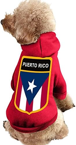 Puerto Rico Zászló Kutyák Kapucnis Pulóver Pet Kapucnis Felső Ruha Pulóver Ing Macska