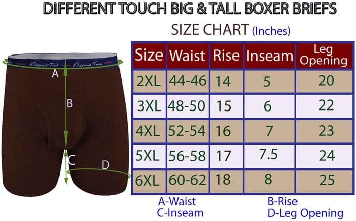 Különböző Touch 6 Férfi USA Nagy & Magas Aláírás Hosszú Lábát boxeralsót Fehérnemű