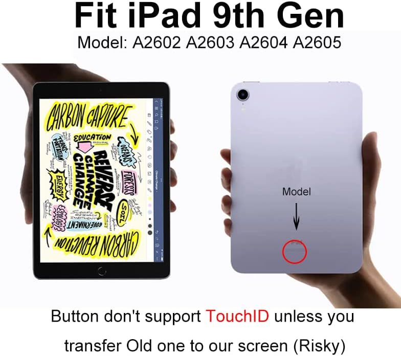 GoodFixer iPad 9 (9 Generációs) Képernyő Cseréje Touch Digitalizáló Üveg Készletek, iPad 9 Gen 10.2 Hüvelyk A2602 A2603 A2604