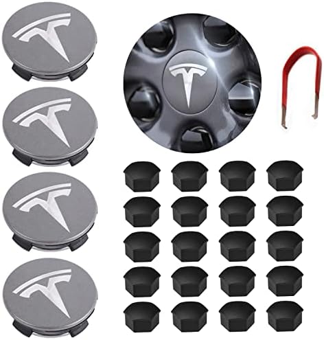 Tesla Model 3 Kerék Közepén Hub Kap Készlet, Y, A S & X Kerék Kap Készlet Center Sapkát Húz Dió Kiterjed A (4 Elosztó Központ Caps