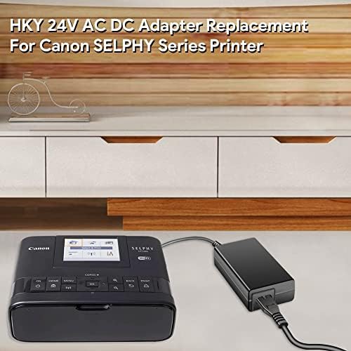 HKY AC Adapter Kompatibilis a Canon SELPHY CP1300 CP1200 CP-200 / CP-330 CP-400 CP-500 CP-510 CP-600 CP-700 CP-710 CP720 CP-730 CP740