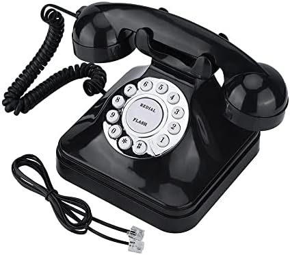 MXIAOXIA Vintage Vezetékes Telefon Retro Stílusú Régimódi Telefon Asztal Telefon Multi-Function Flash Újrahívás Foglalási Számot