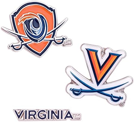 University of Virginia Hajtóka Csapok 3 Csomag Cavaliers UVA Wahoos Logó Zománc Fémből (Pin-kód Beállítása)