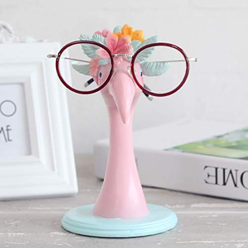 WAWICE Szórakoztató Szemüveg Jogosultja Kijelző Áll - Home Office Dekoratív Szemüveg Tartozékok (Rózsaszín Flamingó)