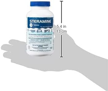 Steramine Kvaterner Sanitizing Tabletta - 150 Fertőtlenítő Tabletta / üveg