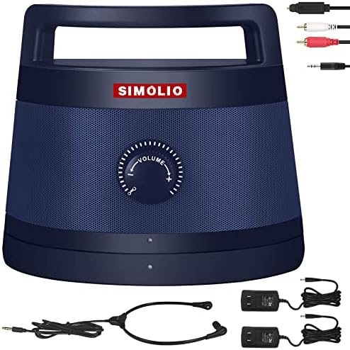 SIMOLIO Hordozható Vezeték nélküli Hangszórók, TV, Vezetékes Sztereó fülhallgatók a Mic & hangerőszabályzó PC/Számítógép/Laptop/Tablet/Telefon
