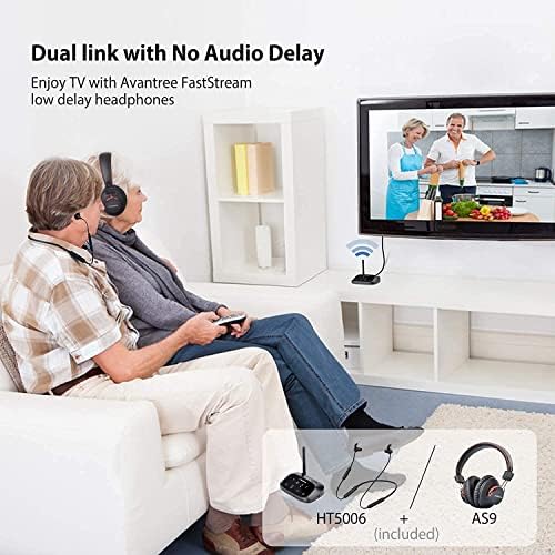 Avantree HT5006 & Meghallgatásra, Bundle - Vezeték nélküli Neckband Fülhallgatót Bluetooth Adó TV, Bypass Fuction, Optikai