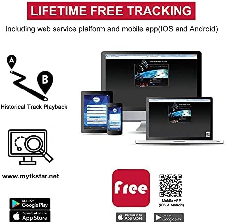 GPS Tracker Járművek 4G LTE 10000mAh Állni 80 Nap, GPS Tracker 5 Erős Mágnesek Autós Nyomkövető Készülék USB-Töltés, Nyomkövető