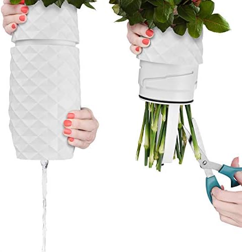 Az Amaránt Váza - Egyedi Design a Könnyű Víz Elvezetését, valamint Szár Hozzáférés - ütésálló Műanyag, Márvány Blend - A Smart Váza Virág Rendelkezések