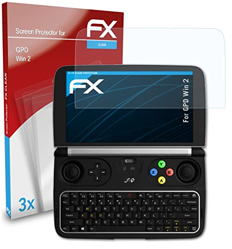 atFoliX Képernyő Védelem Film kompatibilis GPD Nyerj 2 kijelző Védő fólia, ultra-tiszta FX Védő Fólia (3X)